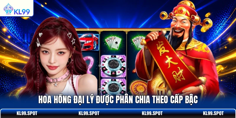 Hoa hồng đại lý được phân chia theo cấp bậc